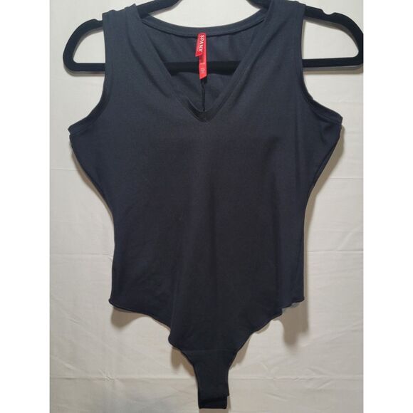 Spanx Black Sleeveless Bodysuit Women's Medium NWOT - Picture 1 of 4